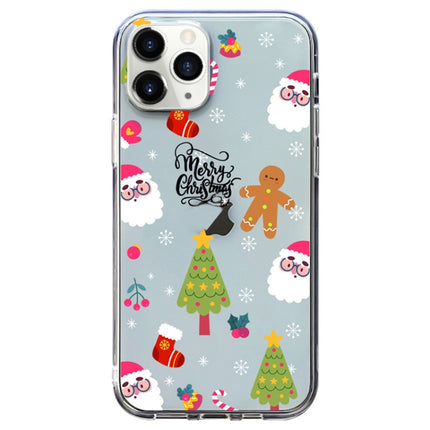 Christmas Colored Drawing Pattern High Transparent Soft TPU Phone Case, For iPhone 11 Pro Max, For iPhone 11, For iPhone 11 Pro