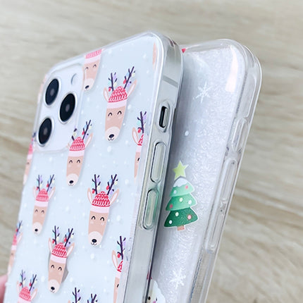 Christmas Colored Drawing Pattern High Transparent Soft TPU Phone Case, For iPhone 11 Pro Max, For iPhone 11, For iPhone 11 Pro