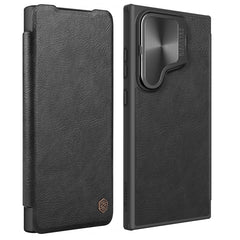 NILLKIN Qin Prop Series Flip Camera Cover Design Leather Phone Case, For Samsung Galaxy S24 Ultra 5G, For Samsung Galaxy S24+ 5G, For Samsung Galaxy S24 5G