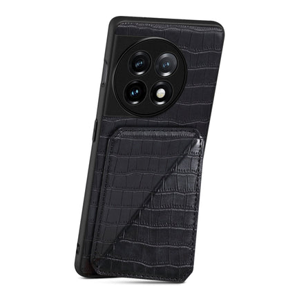 Denior Imitation Crocodile Leather Back Phone Case with Holder