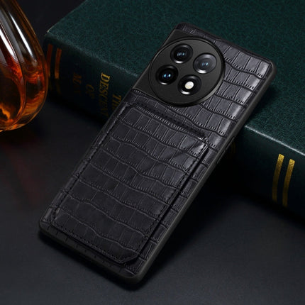Denior Imitation Crocodile Leather Back Phone Case with Holder