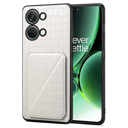 Denior Imitation Crocodile Leather Back Phone Case with Holder