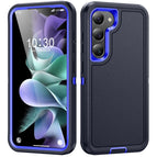 For Samsung Galaxy S24 5G / S25 5G / Dark Blue + Royal Blue