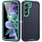 For Samsung Galaxy S24 5G / S25 5G / Dark Blue + Light Blue