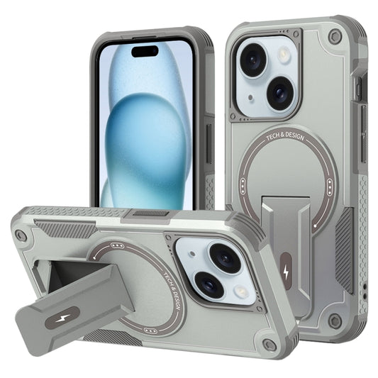 Armor Magsafe Holder PC Hybrid TPU Phone Case, For iPhone 15, For iPhone 14 Plus, For iPhone 14, For iPhone 14 Pro
