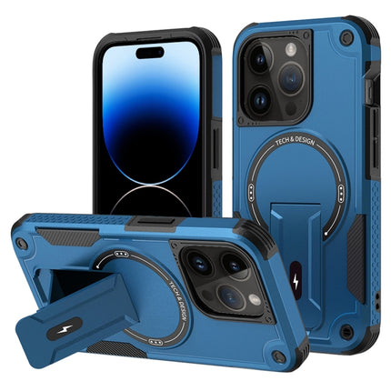 Armor Magsafe Holder PC Hybrid TPU Phone Case, For iPhone 15, For iPhone 14 Plus, For iPhone 14, For iPhone 14 Pro
