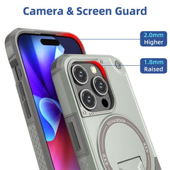 Armor Magsafe Holder PC Hybrid TPU Phone Case, For iPhone 12 Pro Max