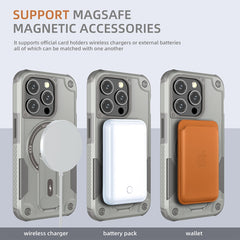 Armor Magsafe Holder PC Hybrid TPU Phone Case, For iPhone 12 Pro Max