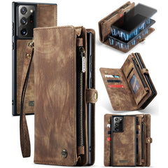 CaseMe-008 Detachable Multifunctional Horizontal Flip Leather Case with Card Slot & Holder & Zipper Wallet & Photo Frame, For Samsung Galaxy Note20, For Samsung Galaxy Note20 Ultra