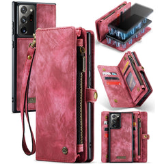 CaseMe-008 Detachable Multifunctional Horizontal Flip Leather Case with Card Slot & Holder & Zipper Wallet & Photo Frame, For Samsung Galaxy Note20, For Samsung Galaxy Note20 Ultra