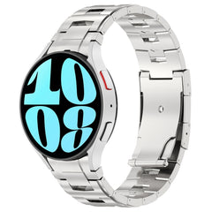 Button Style Titanium Steel Metal Watch Band, For Samsung Galaxy Watch6/6 Classic/5/5 Pro