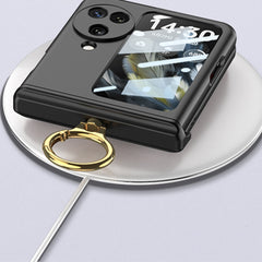 GKK Integrated Magnetic Hinged Flip Case with Ring Holder, For OPPO Find N3 Flip