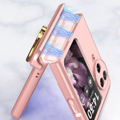 GKK Integrated Magnetic Hinged Flip Case with Ring Holder, For OPPO Find N3 Flip