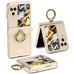 GKK Integrated Magnetic Hinged Flip Case with Ring Holder, For OPPO Find N3 Flip