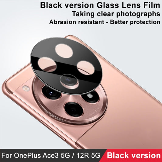 IMAK Rear Camera Lens Glass Film Black Version, For OnePlus Ace 3 5G / 12R 5G, For OnePlus 12 5G