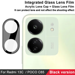 imak High Definition Integrated Glass Lens Film Black Version, For Xiaomi Redmi 13C 4G / POCO C65 4G, For Xiaomi Redmi K70 5G/K70 Pro 5G/K70E 5G