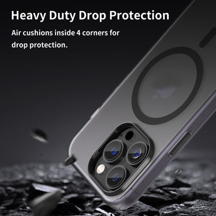 MagSafe Frosted Translucent TPU + PC Full Coverage Phone Case, For iPhone 14, For iPhone 14 Pro