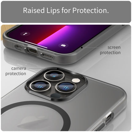 MagSafe Frosted Translucent TPU + PC Full Coverage Phone Case, For iPhone 12 Pro Max, For iPhone 12 Pro