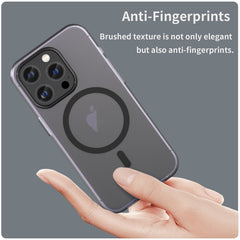 MagSafe Frosted Translucent TPU + PC Full Coverage Phone Case, For iPhone 16 Pro, For iPhone 16 Plus