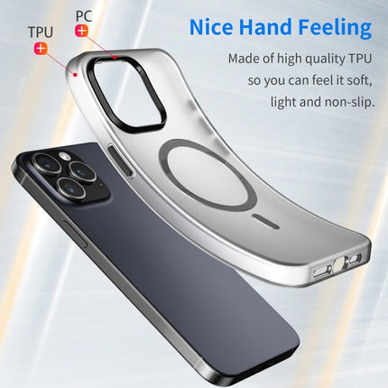 MagSafe Frosted Translucent TPU + PC Full Coverage Phone Case, For iPhone 15, For iPhone 14 Plus