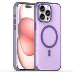MagSafe Frosted Translucent TPU + PC Full Coverage Phone Case, For iPhone 16, For iPhone 15 Pro Max