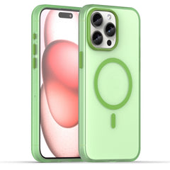 MagSafe Frosted Translucent TPU + PC Full Coverage Phone Case, For iPhone 16, For iPhone 15 Pro Max