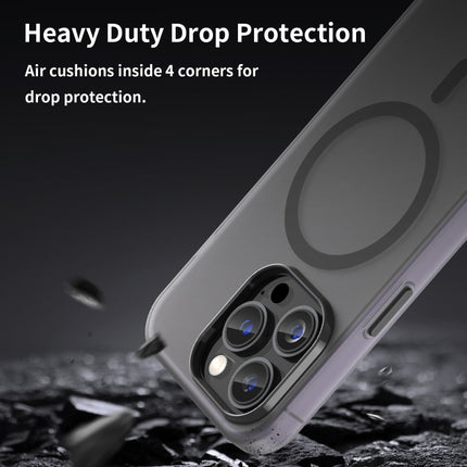 MagSafe Frosted Translucent TPU + PC Full Coverage Phone Case, For iPhone 14 Pro Max, For iPhone SE 2022 / 2020 / 8
