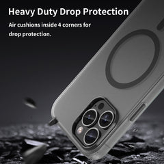 MagSafe Frosted Translucent TPU + PC Full Coverage Phone Case