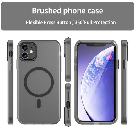 MagSafe Frosted Translucent TPU + PC Full Coverage Phone Case, For iPhone 12, For iPhone 12 Pro Max