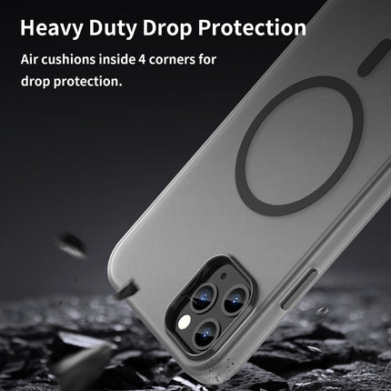 MagSafe Frosted Translucent TPU + PC Full Coverage Phone Case, For iPhone 11 Pro Max, For iPhone 11