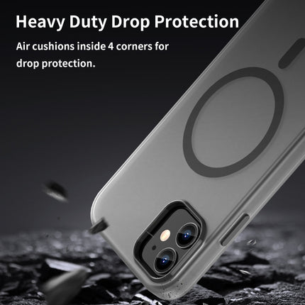 MagSafe Frosted Translucent TPU + PC Full Coverage Phone Case, For iPhone 11 Pro Max, For iPhone 11