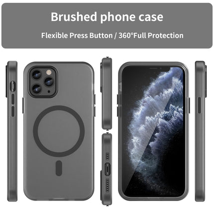 MagSafe Frosted Translucent TPU + PC Full Coverage Phone Case, For iPhone 11 Pro
