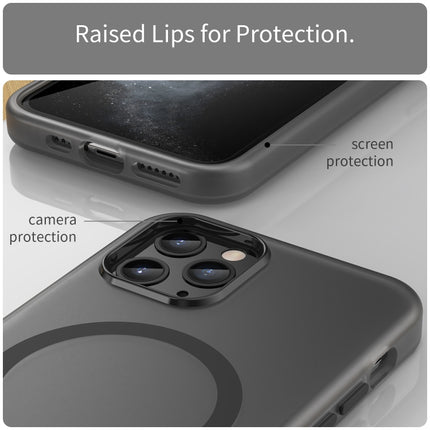 MagSafe Frosted Translucent TPU + PC Full Coverage Phone Case, For iPhone 11 Pro
