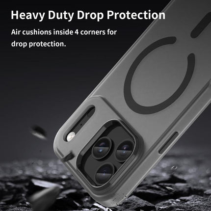 MagSafe Frosted Translucent TPU + PC Full Coverage Phone Case, For iPhone 16 Pro, For iPhone 16 Plus