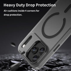 MagSafe Frosted Translucent TPU + PC Full Coverage Phone Case, For iPhone 17 Pro Max, For iPhone 17 Pro, For iPhone 17