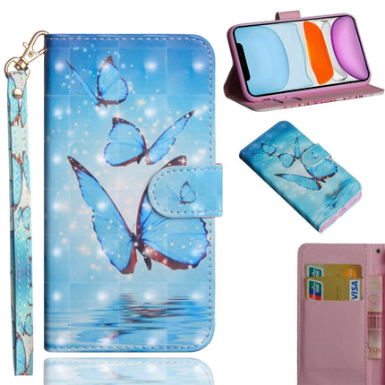 3D Painting Pattern Horizontal Flip TPU + PU Leather Case with Holder & Card Slots & Wallet & Lanyard, For iPhone 11, For iPhone SE 2022 / SE 2020 / 8 / 7