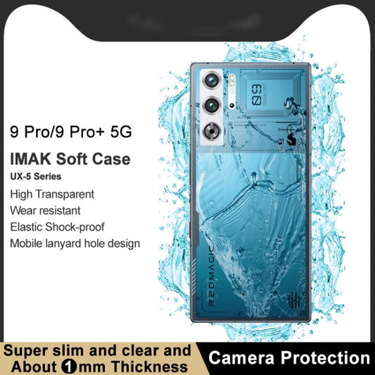 imak UX-5 Series Transparent Shockproof TPU Protective Case, For ZTE nubia Red Magic 9 Pro 5G/9 Pro+ 5G, For ZTE nubia Z60 Ultra 5G
