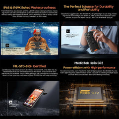 Blackview BV5300 Plus, IP68/IP69K/MIL-STD-810H, 6.1 inch Android 13 MediaTek Helio G72 Octa Core, Network: 4G, OTG