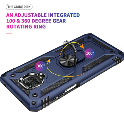 Shockproof TPU + PC Protective Case with 360 Degree Rotating Holder, For Xiaomi Redmi Note 9 Pro