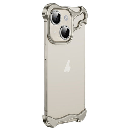 Frameless Metal Corner Pad Phone Case with Lens Film, For iPhone 13 Pro Max, For iPhone 13 Pro, For iPhone 13