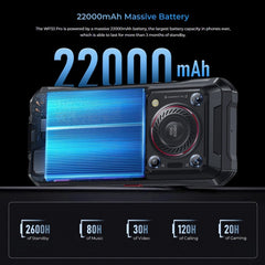 Oukitel WP33 Pro, IP68/IP69K, Fingerprint Identification, 22000mAh, 6.6 inch MediaTek Dimensity 6100+ Octa-core, NFC, OTG, Network: 5G