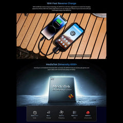 Oukitel WP33 Pro, IP68/IP69K, Fingerprint Identification, 22000mAh, 6.6 inch MediaTek Dimensity 6100+ Octa-core, NFC, OTG, Network: 5G