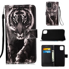 For iPhone 12 mini / Black White Tiger