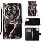 For iPhone 12 Pro Max / Black White Tiger