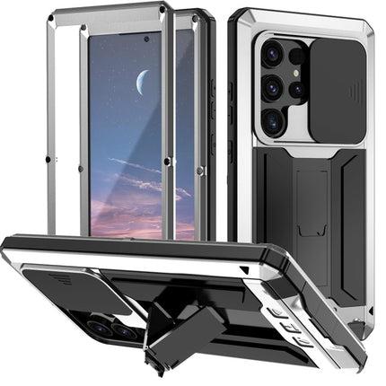 R-JUST Sliding Camera Life Waterproof Holder Phone Case, For Samsung Galaxy S25 Edge 5G, For Samsung Galaxy S25 5G, For Samsung Galaxy S25+ 5G, For Samsung Galaxy S25 Ultra 5G, For Samsung Galaxy S24 Ultra 5G, For Samsung Galaxy S24+ 5G