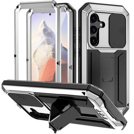 R-JUST Sliding Camera Life Waterproof Holder Phone Case, For Samsung Galaxy S24 5G