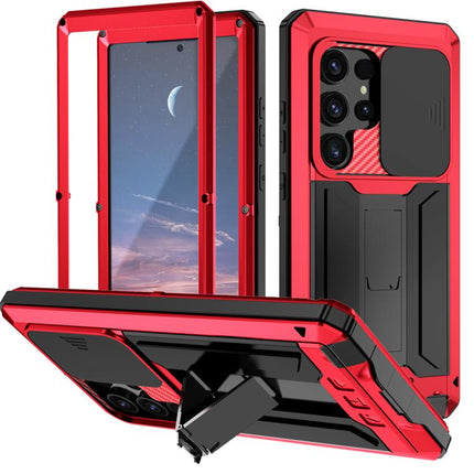 R-JUST Sliding Camera Life Waterproof Holder Phone Case, For Samsung Galaxy S25 Edge 5G, For Samsung Galaxy S25 5G, For Samsung Galaxy S25+ 5G, For Samsung Galaxy S25 Ultra 5G, For Samsung Galaxy S24 Ultra 5G, For Samsung Galaxy S24+ 5G