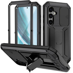 R-JUST Sliding Camera Life Waterproof Holder Phone Case, For Samsung Galaxy S25 Edge 5G, For Samsung Galaxy S25 5G, For Samsung Galaxy S25+ 5G, For Samsung Galaxy S25 Ultra 5G, For Samsung Galaxy S24 Ultra 5G, For Samsung Galaxy S24+ 5G