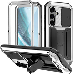 R-JUST Sliding Camera Life Waterproof Holder Phone Case, For Samsung Galaxy S25 Edge 5G, For Samsung Galaxy S25 5G, For Samsung Galaxy S25+ 5G, For Samsung Galaxy S25 Ultra 5G, For Samsung Galaxy S24 Ultra 5G, For Samsung Galaxy S24+ 5G
