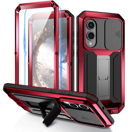 R-JUST Sliding Camera Life Waterproof Holder Phone Case, For Samsung Galaxy S26+ 5G, For Samsung Galaxy S26 Ultra 5G, For Samsung Galaxy S26 5G, For Samsung Galaxy S25 Edge 5G, For Samsung Galaxy S25 5G, For Samsung Galaxy S25+ 5G